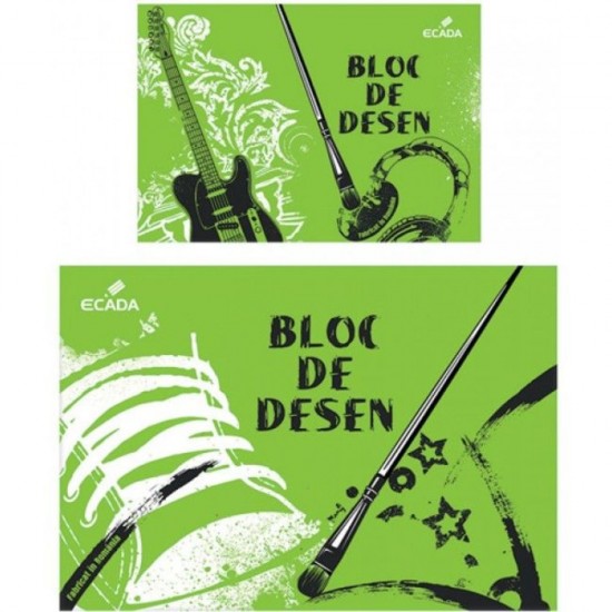 Bloc A4 pentru Desen ECADA, 15 File, 120g/mÂ², Bloc de Desen, Bloc A4 pentru Desen