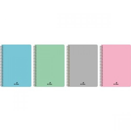 Caiet a4 80 file spira coperta plastic ecada 29482dr