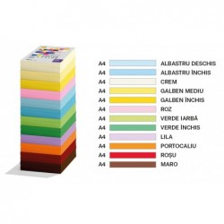 Carton Color 160g/mp A4 250 Coli Ecada Lila 36160l