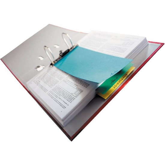 Set 100 Separatoare Carton Ecada pentru Documente, 10.5x24 cm, 160 g/mÂ², Portocalii, Separator pentru Documente, Separator Documente Carton, Separator Documente, Set Separator Documente