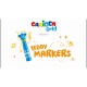 Set 12 Carioci Carioca Baby Teddy Markers, Non-Toxice, Set, 12 Culori, Set de Carioci, Carioci la Set, Carioci 12 Culori, Carioci Colorate, Carioci Baby, Carioci Non-Toxice, Carioci pentru Copii, Mini Carioci, Carioci Multicolore, Carioci pentru Desen