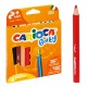 Set 10 Creioane Colorate Carioca Baby, Corp Triunghiular, Diametru Mina 4 mm, 10 Creioane Colorate, Set de Creioane, Creioane la Set, Creioane 10 Culori, Creioane Colorate, Creioane Baby, Creioane Non-Toxice, Creioane pentru Copii, Mini Creioane