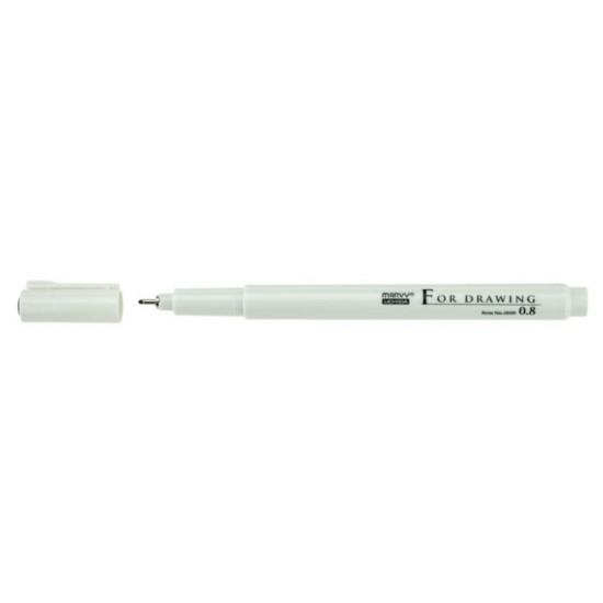 Pix Liner Grafic MARVY, Varf Rotund 0.8 mm, Mina Neagra, Cerneala pe Baza de Pigmenti, Pixuri Grafice, Pix Grafic cu Pigmenti, Liner Grafic, Liner Desen, Liner Pix, Liner cu Pigmenti, Pix Desen Grafic, Pix Desen Tehnic, Pixuri Liner