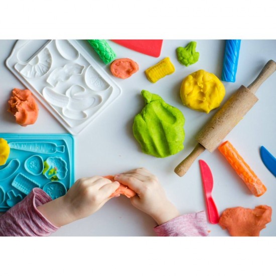 Plastilina Usoara pentru Modelat Fatih, 5 Culori, 250 g, 5 Borcane de 50 g, Plastic, Plastilina Scoala, Plastilina Gradinita, Plastilina Modelare, Plastilina Modelat, Plastilina pentru Copii, Plastilina Ambalata, Plastilina Fatih