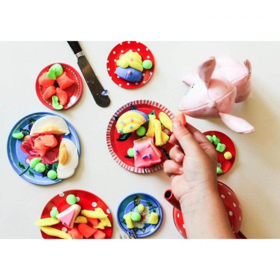 Plastilina Usoara Fatih, 400 g, 8 Culori 4 Neon si 4 Clasice, cu Recipiente, Plastilina in Borcanele, Plastilina in Borcan, Plastilina pentru Copii, Plastilina Modelatoare, Plastiline pentru Gradinita si Scoala, Set Plastilina