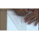 Echer Rio, 21 cm, 30/60, Plastic, Incolor, Echer Plastic Transparent, Echer Geometrie, Echer Unghi 30, Echer Unghi 60, Echere, Echere Geometrie, Instrumente Geometrie, Echer Plastic