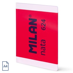 Caiet A4 48 File Velin Cusut Milan Roz Nata 57041g48p