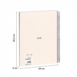 Caiet A4 80 File Velin Spira Milan Bej 430 57141e80bg