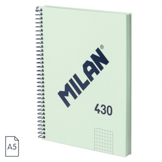Caiet A5 80 File Ar Spira Milan Verde 430 57153e80sncgr