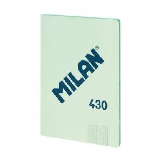 Caiet a4 48 file ar cusut milan verde
