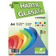 Hartie Glasata Lucioasa A4 Ecada, 10 Coli/Top, 130 g/mÂ², 10 Culori, Hartie Glasata, Hartie Glasata Lucioasa, Hartie Glasata Colorata, Hartie Glasata Culori Asortate, Hartie Glace, Hartie Glasata A4, Rechizite Scolare
