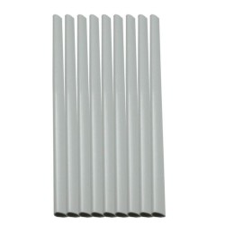 Set 25 Baghete Indosariere ECADA, Albe, 8 mm, Material Plastic, Bagheta pentru Indosariere, Baghete Plastic pentru Indosariere, Sina Plastic Indosariere, Bagheta din Plastic pentru Legat Documente, Set Baghete Indosariere, Accesorii Indosariere