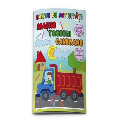 Carte Colorat Si Activitati Masini Trenuri Camioane 771197