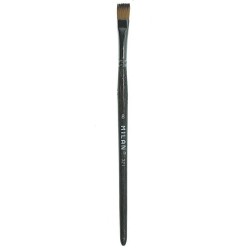 Pensula MILAN Seria 321, Numarul 8, Varf Lat, Par Sintetic, Pensule MILAN, Pensule pentru Pictura, Rechizite, Pensule Desen, Pensule cu Varf Lat, Pensule Desen cu Par Sintetic, Pensule Late, Materiale Pictura