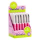 Stilou ECADA Model Unicorn, Penita Iridium Tip F, Roz, Plastic, Patron de Cerneala Standard sau Lung, Stilou pentru Scoala, Stilouri Scolare, Stilou din Plastic, Instrumente de Scris, Stilou ECADA, Stilou cu Patron