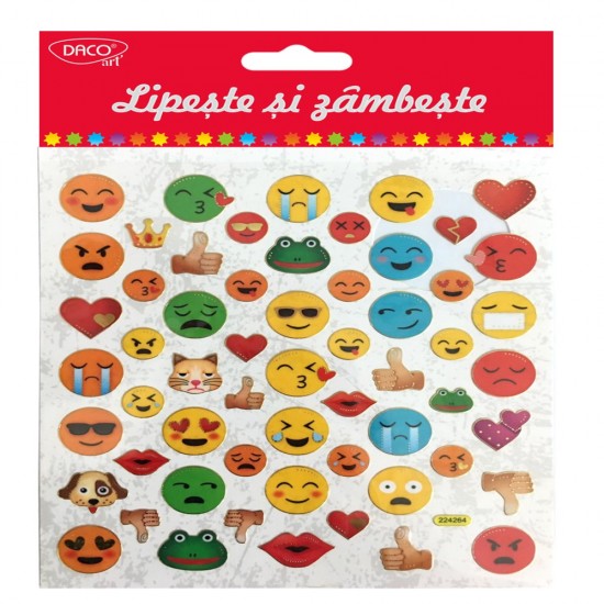 Abtibild - Ab025 Smiley Face Lipeste Si Zambeste Daco