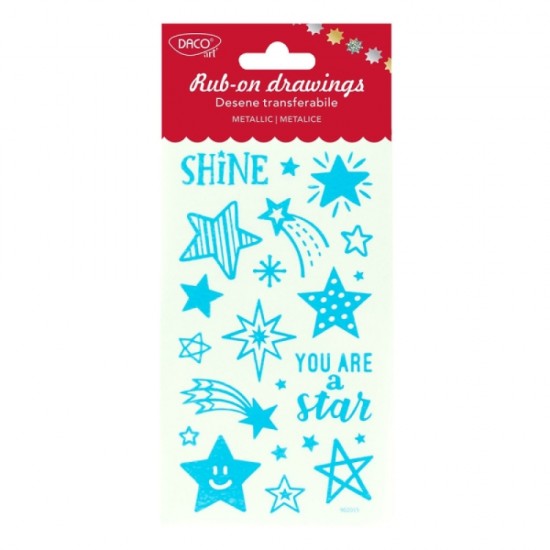 Abtibild - Ab109 Shine Desene Transferabile Metalice Daco