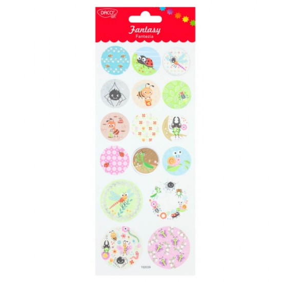 Abtibilduri DACO Fantezia, Model Insecte, Abtibilduri DACO Model Insecte, Autocolante Copii, Stickere Decorative, Stickere pentru Copii, Abtibilduri Copii, Abtibilduri pentru Mobila, Autocolante Decorative