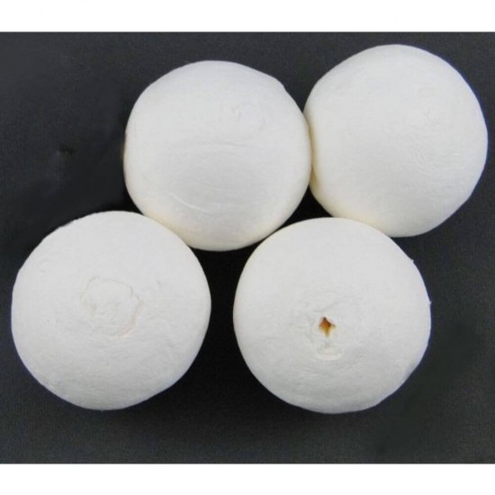 Bile Polistiren Daco, 6 Buc/Set, 45 mm, Albe, Model Minge Mica, Culoare Alba, Bile de Pictat, Bile din Polistiren, Bile Polistiren Pentru Decorat, Bile Polistiren, Bile Polistiren pentru Pictat