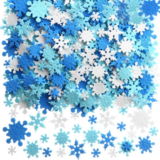 Forme Spuma Autoadeziva DACO, Model Fulgusor, Dimensiuni Variabile, 30 Buc/Set, Multicolor, Accesorii Craft, Accesorii Creatie, Fulgi de Zapada Autoadezivi, Fulgi din Spuma, Fulgi Autoadezivi Daco, Fulgi din Spuma Iarna