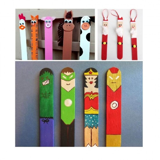 Bete Late DACO, Lungime 14.8 cm, 36 Buc/Set, Natur, Accesorii Craft, Accesorii Creatie, Bete de Inghetata, Bete Late de Inghetata, Bete din Lemn Inghetata, Betisoare din Lemn, Betisoare din Lemn Creatie, Bete Lemn Craft