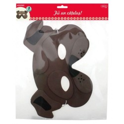 Masca Spuma DACO, 1 Buc/Set, Model Catelus, Multicolor, Masti Animale Copii, Masti Tematice pentru Copii, Masti Petrecere, Accesorii Craft, Accesorii Creatie, Masca pentru Copii, Masca Model Catel, Masca din Spuma pentru Copii, Masca cu Elastic