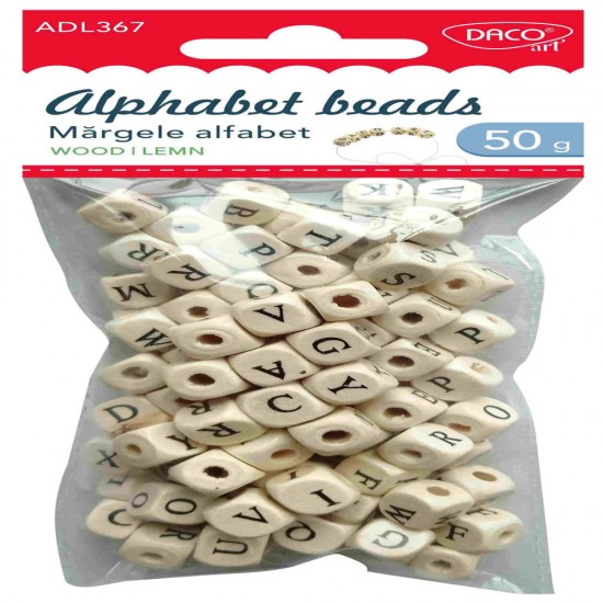 Accesorii Craft - Ad367 Margele Alfabet De Lemn Daco