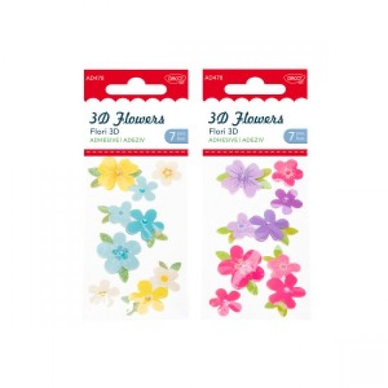 Accesorii craft - ad478 flori 3d daco