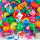 Set 4 Oua Plastic Daco, 4x6 cm, Multicolor, Oua Decorative, Decoratiuni Oua, Oua Plastic pentru Decor, Oua de Paste din Plastic, Oua de Paste de Pictat, Oua Plastic pentru Decorat, Oua Plastic Color, Oua Decorative Plastic, Oua pentru Decorat
