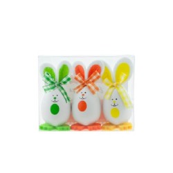 Oua Urecheate DACO, 3 Buc/Set, 10 cm, Plastic/Fetru, Multicolor, Oua Plastic pentru Decor, Oua de Paste din Plastic, Oua de Paste din Fetru, Oua Plastic pentru Decorat, Oua Plastic Color, Oua Decorative Plastic