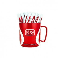 Pixuri Gel AIHAO, 48 Buc/Set, Varf 0.5 mm, Scriere Rosie, Corp din Plastic Alb/Rosu, Pixuri AIHAO 801A, Pixuri cu Gel, Pix cu Gel Rosu, Pixuri Scoala, Pixuri Rosii, Pix Rosu, Set Pixuri cu Gel, Set Pixuri Scoala, Set Pixuri Colorate