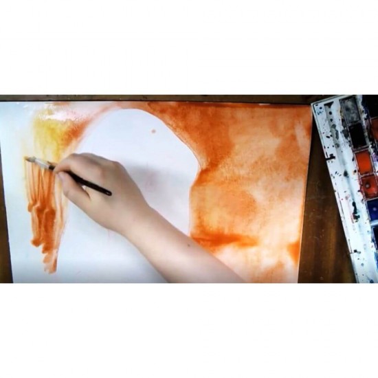 Bloc Desen Acuarela A3 Daco, 12 File, 300 g/mÂ², Bloc Hartie pentru Acuarele si Guase, Hartie Pentru Vopsele Acuarele, Bloc de Desen pentru Culori pe Baza de Apa, Bloc de Desen A3