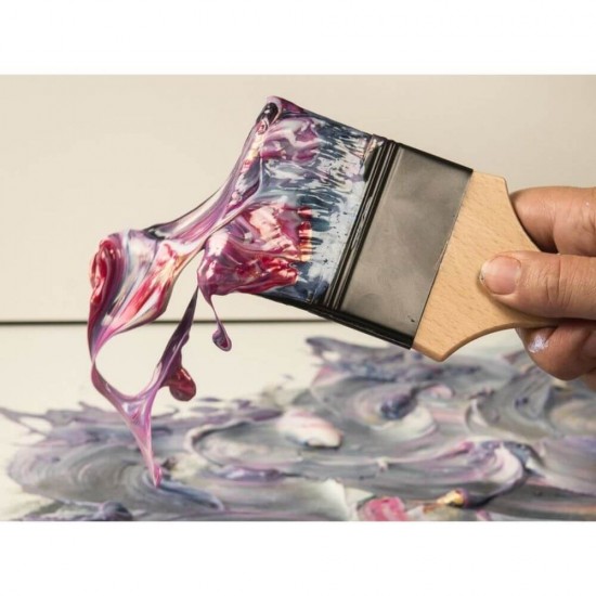 Bloc A3 pentru Desen Acril Daco, Textura Panza, 10 File, 300 g/m², Bloc Hartie Texturata Tip Panza, Hartie pentru Vopsele Acrilice, Bloc de Desen pentru Culori Acrilice, Bloc de Desen A3 Acrilic