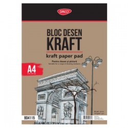 Bloc a4 hartie craft 115g 50 file daco bd4115