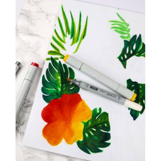 Bloc de Desen A4 pentru Marker DACO, 24 File, 130 g/mÂ², Hartie Lucioasa, Bloc Spiralat, Bloc pentru Desen, Bloc pentru Marker, Bloc Marker, Bloc A4, Bloc Desen Marker, Marker Layout, Bloc de Desen, Materiale Arta