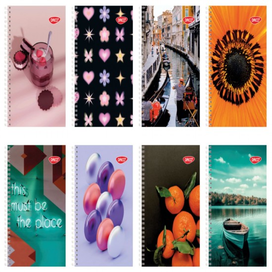 Bloc Notes A7 Spira L Lunga 80 File Daco Bn781dr