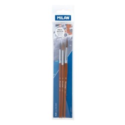 Set 3 Pensule Milan, Pentru Pictura Seria 101, Nr. 6,8 si 10