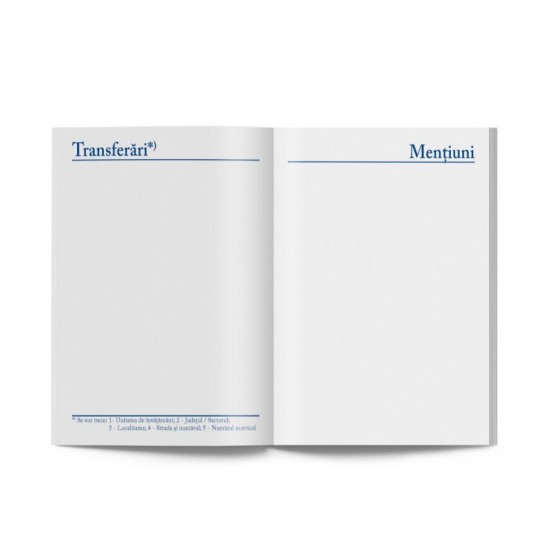 Carnet de Elev pentru Clasele V-VIII, Anul 2023