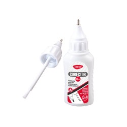 Corector Creion cu Pensula Daco, Uscare Rapida, 10 ml, Alb, Corectoare Daco, Corector cu Pensula, Corector Fluid, Corectoare Fluide, Corector Lichid, Corectoare Lichide, Corector pentru Scoala, Corectoare pentru Scoala, Corector pentru Scriere