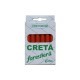 Creta Rotunda Forestiera, 6 Buc/Set, 120 mm, Culoare Rosie, Crete Forestiere, Crete Forma Rotunda, Creta Forestiera Rosie, Creta pentru Lemn, Creta Rosie