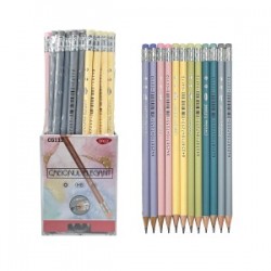 Creion Negru Cu Radiera Elegant Daco Cg112