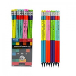 Creion Negru Cu Radiera Combinat Daco Cg205