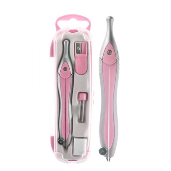 Compas Metalic Pastel Daco, 3 Accesorii, Compas Matematica, Compas Scolar, Compas pentru Scoala, Compas pentru Scolari, Compas pentru Geometrie, Compas Desen Tehnic, Rechizite Scolare, Instrumente Geometrie