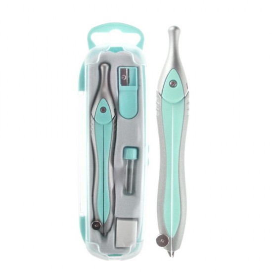 Compas Metalic Pastel Daco, 3 Accesorii, Compas Matematica, Compas Scolar, Compas pentru Scoala, Compas pentru Scolari, Compas pentru Geometrie, Compas Desen Tehnic, Rechizite Scolare, Instrumente Geometrie