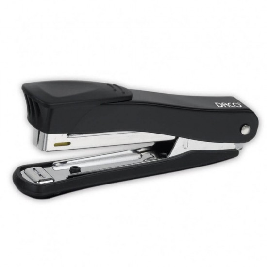 Capsator DACO Numarul 10, 12 Coli, Corp Metalic Negru, Capsatoare Metalice Manuale, Capsator Manual de Hartie, Capsatoare Metalice DACO pentru Birou, Capsatoare 12 Coli, Capsatoare pentru Hartie, Capsator pentru Birou