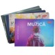 Caiet Muzica DACO, Dimensiuni 17x24 cm, 24 File, Coperta din Plastic, Diferite Culori: Albastru, Roz, Verde, Gri