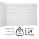 Caiet Muzica DACO, Dimensiuni 17x24 cm, 24 File, Coperta din Plastic, Diferite Culori: Albastru, Roz, Verde, Gri