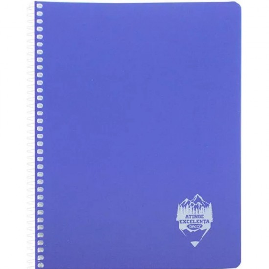 Set 12 Caiete A5 Daco Atinge Excelenta, Dictando, 96 File, Spirala, Coperta Plastic, 70 g/mÂ², Diverse Culori