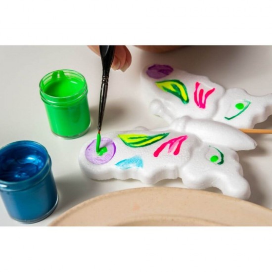 Culori Guasa DACO, 12 Culori/Set, 20 ml/Tub, 6 Culori Neon, 6 Culori Metalice, Model Brilia, Culori Guase, Vopsea Guasa, Vopsele Guase, Guasa Set, Culori pentru Pictat Lavabile, Culori Pictura, Culori pentru Desen