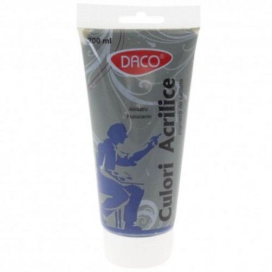 Vopsea Acril Albastru Ftalocianin DACO, 200 ml, Tempera Acrilica, Culori Acrilice, Vopsea Acrilica, Vopsele Acrilice, Tempera Acril, Vopsea Albastra Acril, Acrilica Albastru Ftalocianin, Acril Culoare Albastru Ftalocianin, Culori pentru Pictat